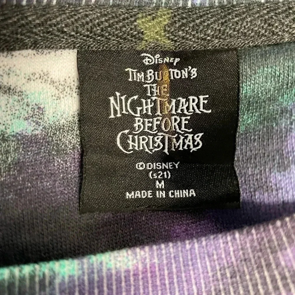 Disney Tim Burtons The Nightmare Before Christmas Tie Dye Sweatshirt Size Medium